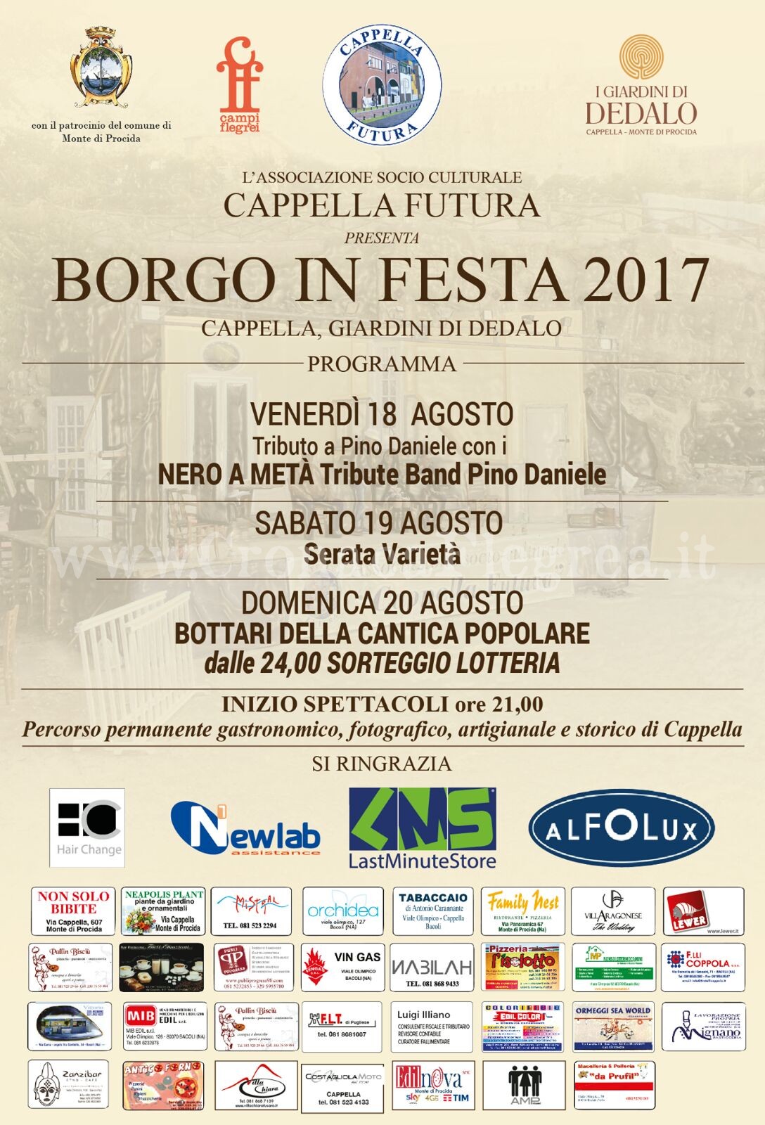 MONTE DI PROCIDA/ Torna il Borgo in Festa con tre giorni di eventi