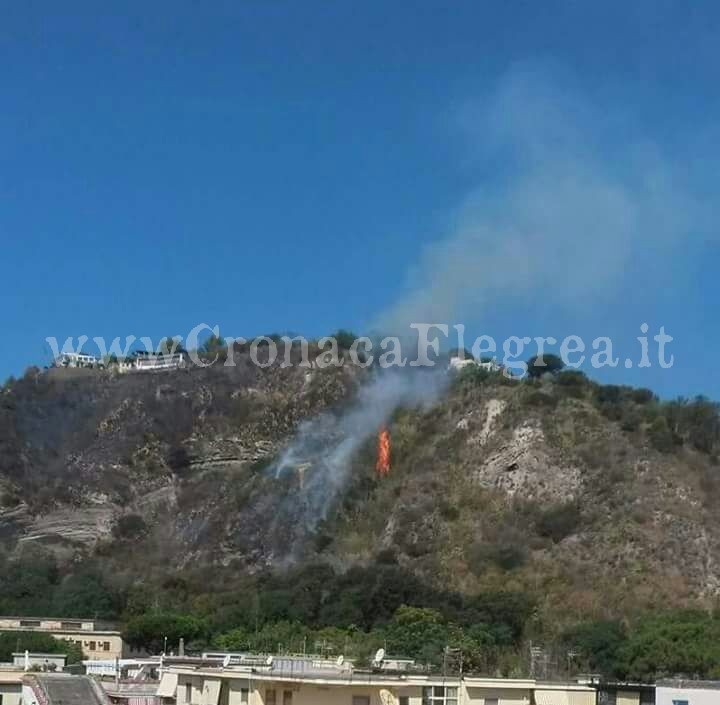 MONTE DI PROCIDA/ Nuovo incendio in via Panoramica, canadair in azione