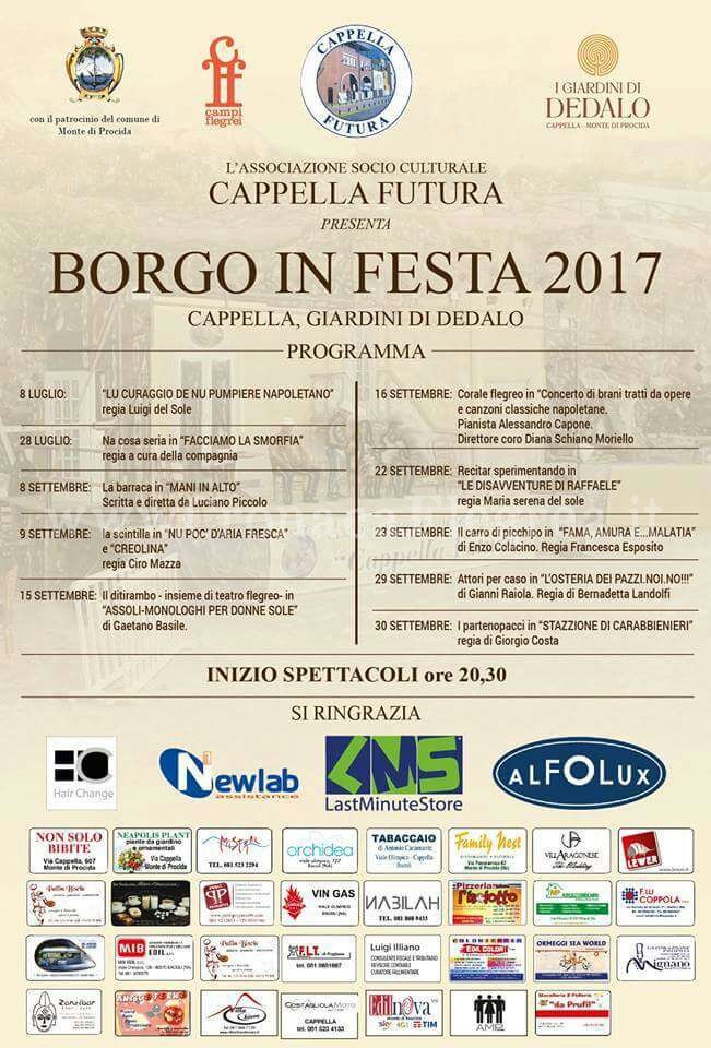 MONTE DI PROCIDA/ Ritornano le rassegne teatrali del Borgo in festa