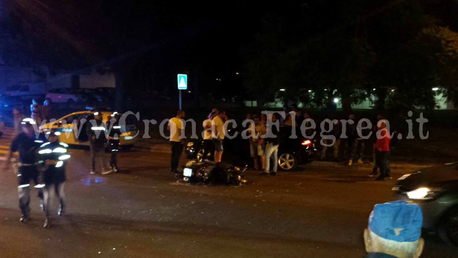 POZZUOLI/ Spaventoso incidente a Monterusciello: motociclista in gravi condizioni