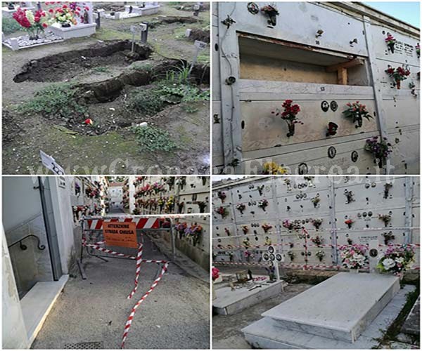Il cimitero di Pozzuoli sta cadendo a pezzi – LE FOTO DELLA VERGOGNA