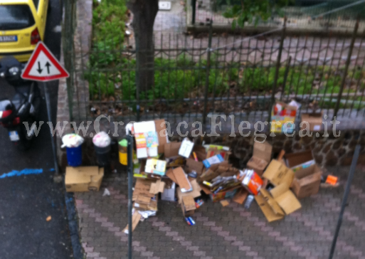 I LETTORI SEGNALANO/ «Ancora rifiuti davanti alla villa comunale»
