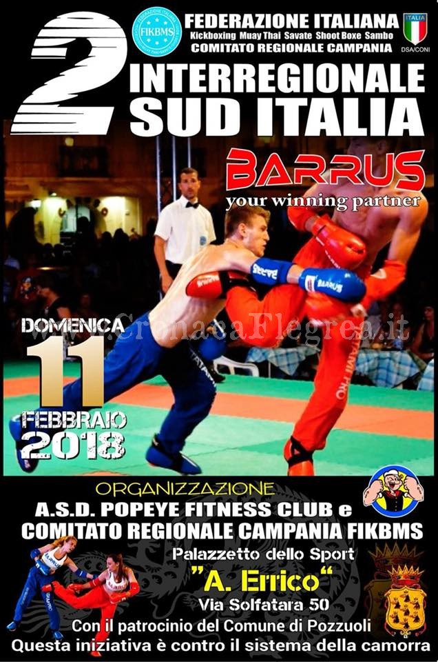 A Pozzuoli la seconda fase del campionato interregionale sud Italia di KickBoxing