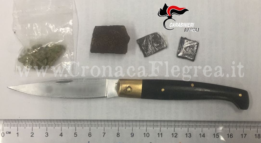 14enne trovato in possesso di droga e di un coltello