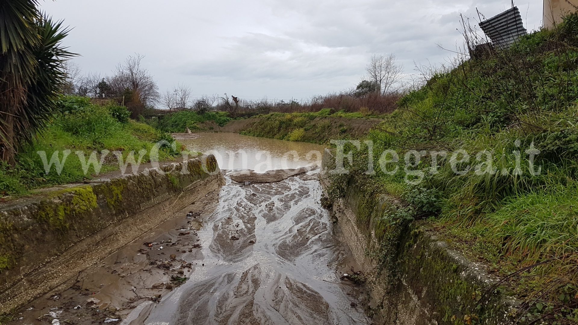 QUARTO/ Maltempo, la vasca Cuccaro messa a dura prova dalla pioggia