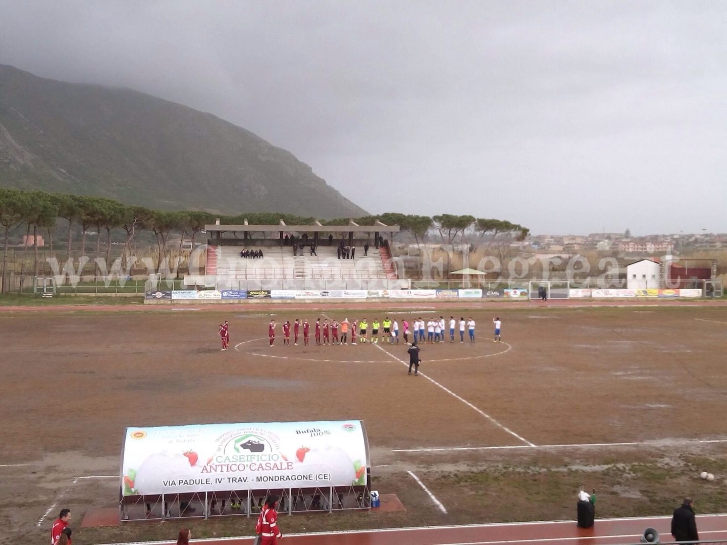 CALCIO/ Mondragone – Puteolana 1902 sospesa a causa delle condizioni climatiche