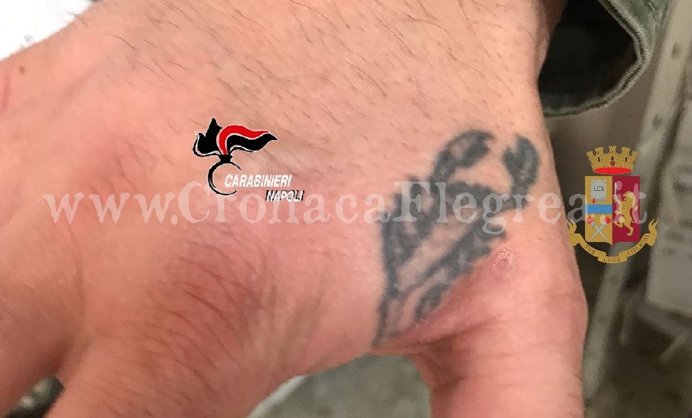 Autore di 6 rapine, tradito da uno scorpione tatuato sulla mano
