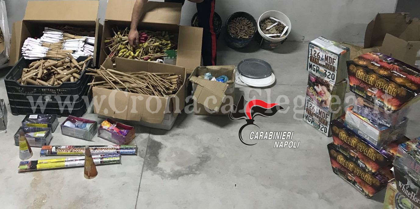 Carabinieri perquisiscono garage per droga ma lo trovano zeppo di ordigni. Arrestato 68enne