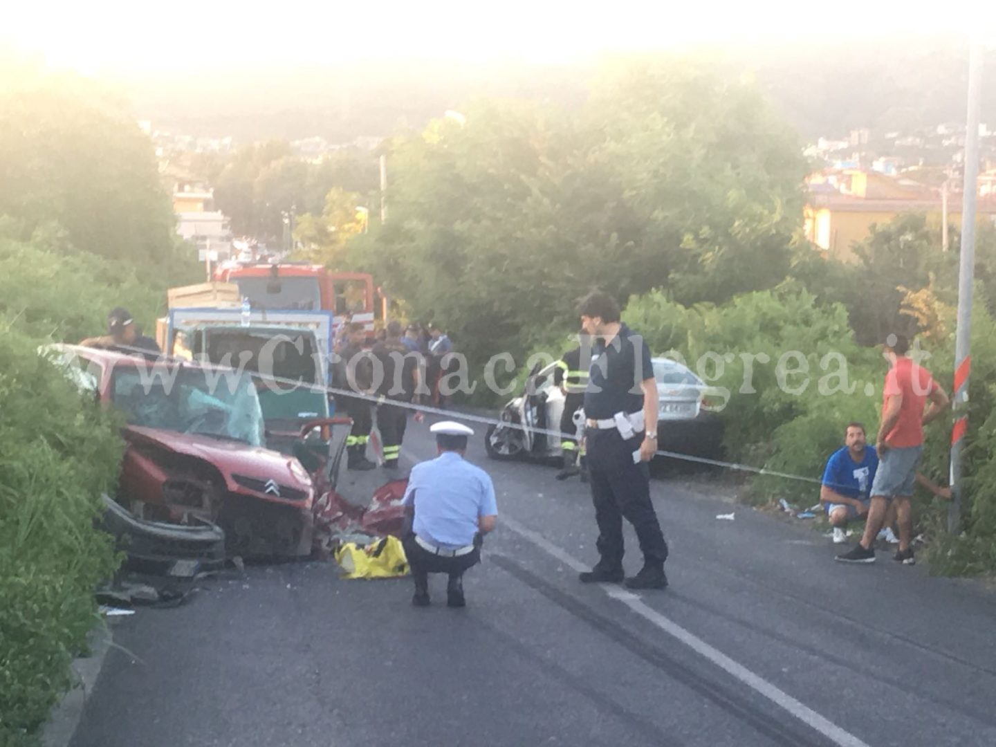 QUARTO/ Grave incidente in via Pietra Bianca: tre feriti gravi, c’è anche un bambino