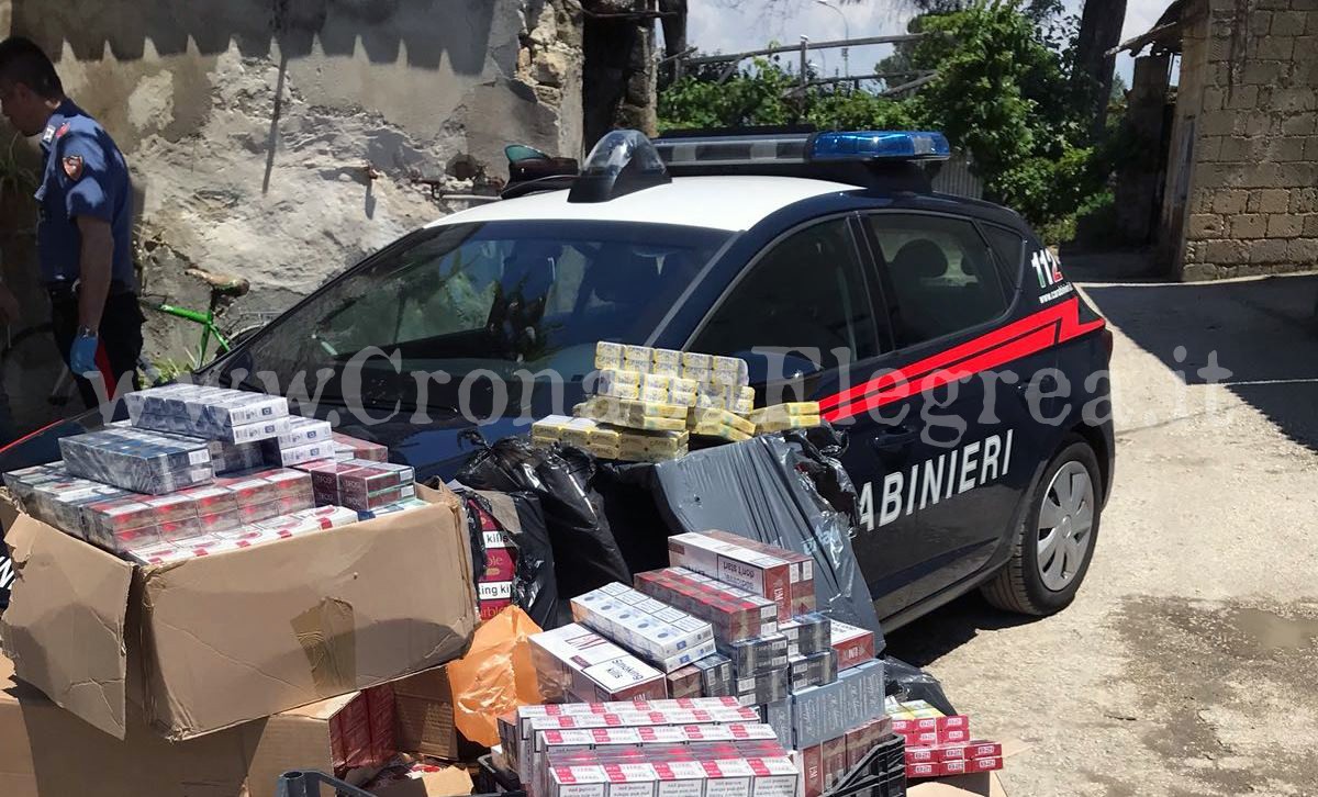130 chili di sigarette di contrabbando in casa: carabinieri arrestano 2 uomini