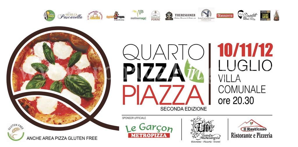 QUARTO/ In villa comunale arriva il “Pizza in Piazza”: tre giorni tra gastronomia e spettacoli