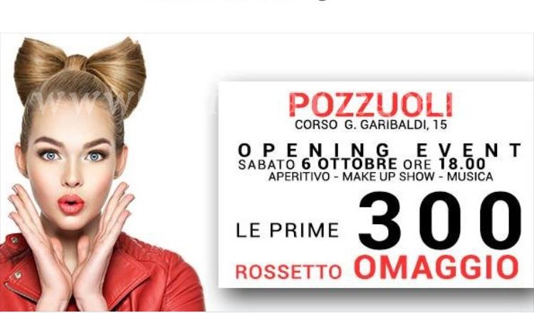 POZZUOLI/ 300 rossetti in omaggio: apre “Mia Make Up”
