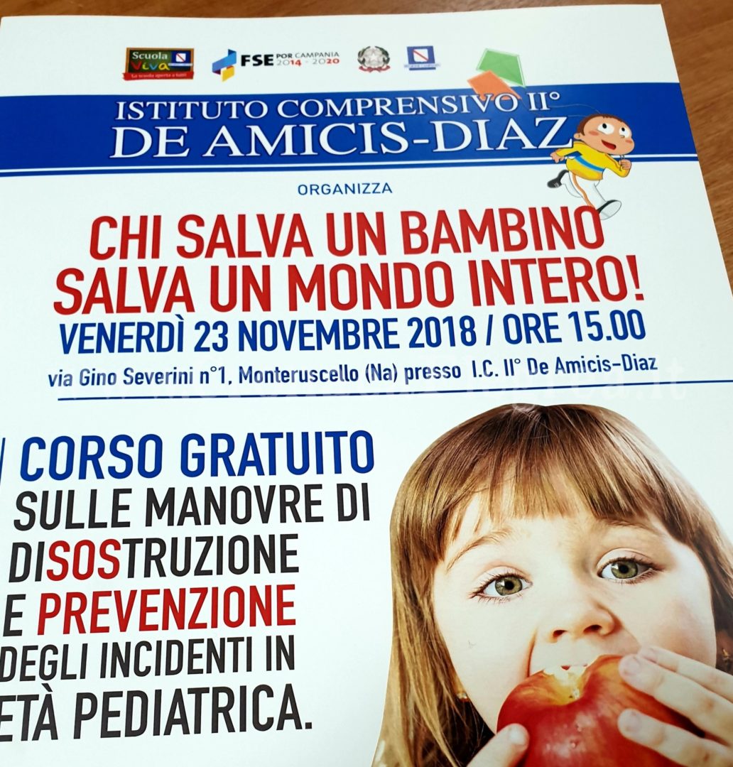 POZZUOLI/ Alla “De Amicis-Diaz” il progetto “Chi salva un bambino salva un Mondo intero!”