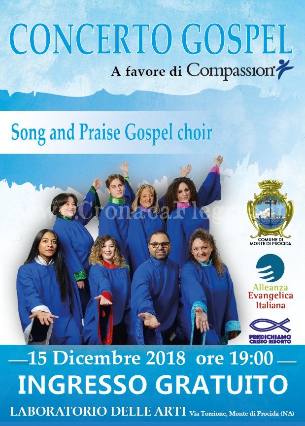 Beneficenza e musica: sabato il concerto gospel a Monte di Procida