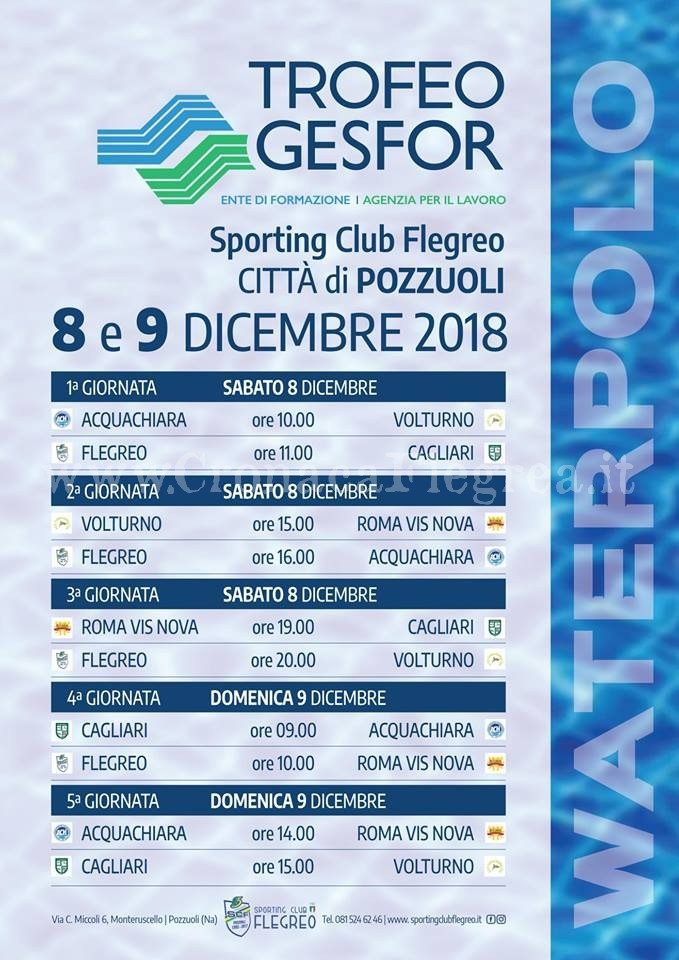 PALLANUOTO/ Trofeo Gesfor, a Monterusciello di scena un anticipo della serie A2 femminile