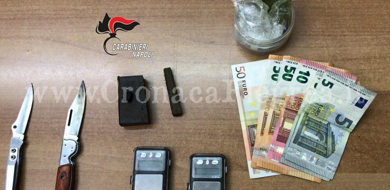 Hashish e marijuana in casa: carabinieri arrestano 23enne