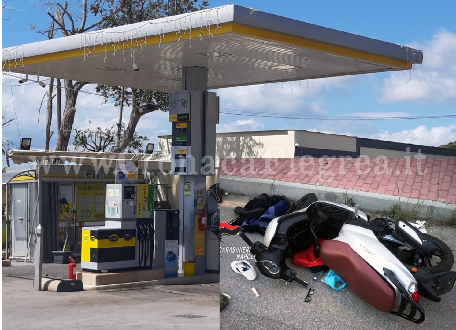 POZZUOLI/ Nuovo assalto al benzinaio Eni: arrestati 3 baby rapinatori, uno preso in un buco di cemento