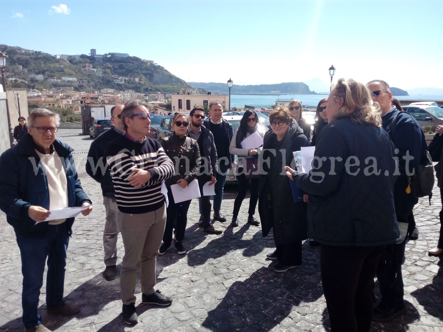 Delegazione del consolato USA in visita al Rione Terra di Pozzuoli