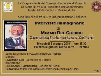 A Pozzuoli le “Interviste immaginarie” dello scrittore Mimmo Del Giudice