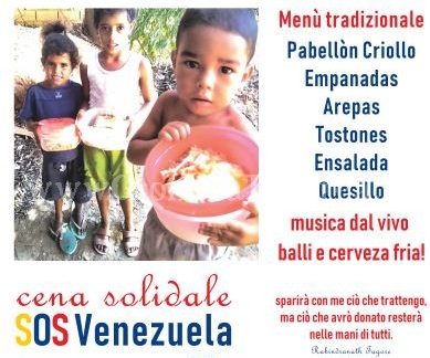 Pozzuoli accanto al popolo venezuelano: cena di solidarietà a Monterusciello