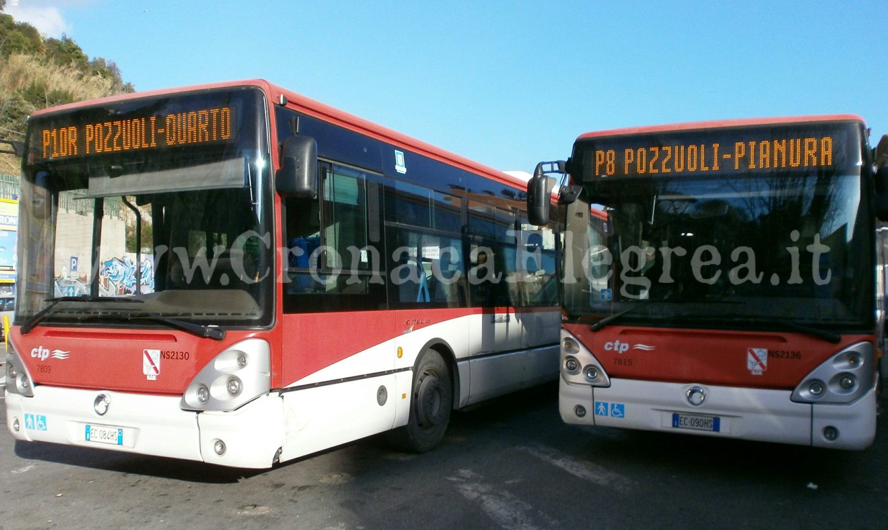 Riaperto il deposito CTP di Pozzuoli, ripartono i primi autobus