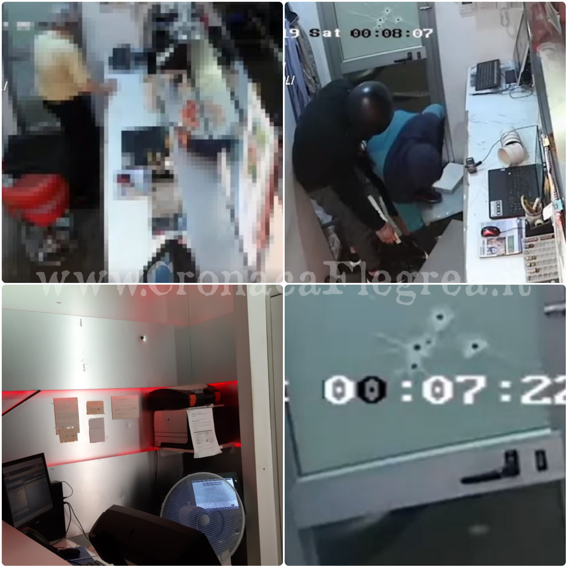 QUARTO/ Presi i tre rapinatori che hanno sparato e ferito il dipendente di una sala slot – IL VIDEO