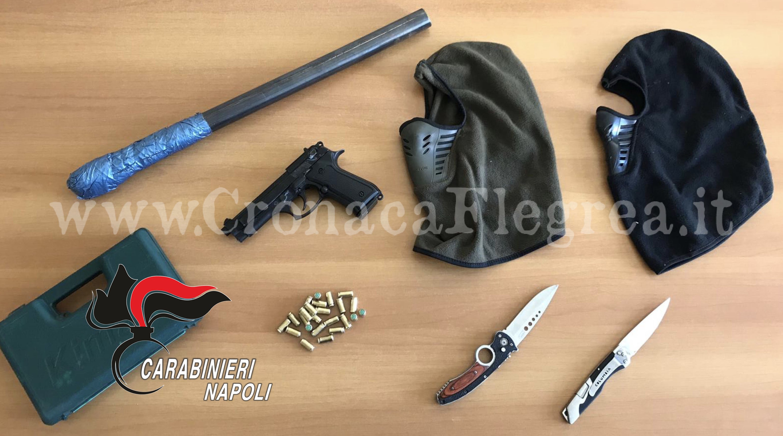 Si schianta con l’auto contro un muro: carabinieri gli trovano kit per rapina