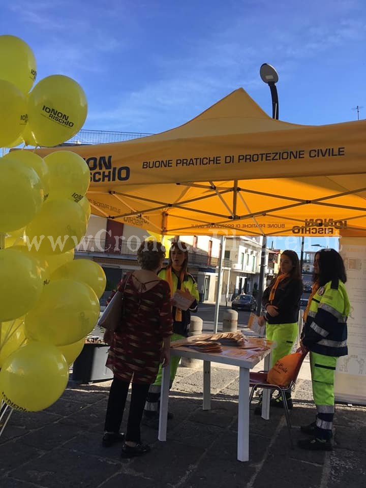 Rischio vulcanico, un gazebo nell’area mercato di Quarto in vista dell’esercitazione