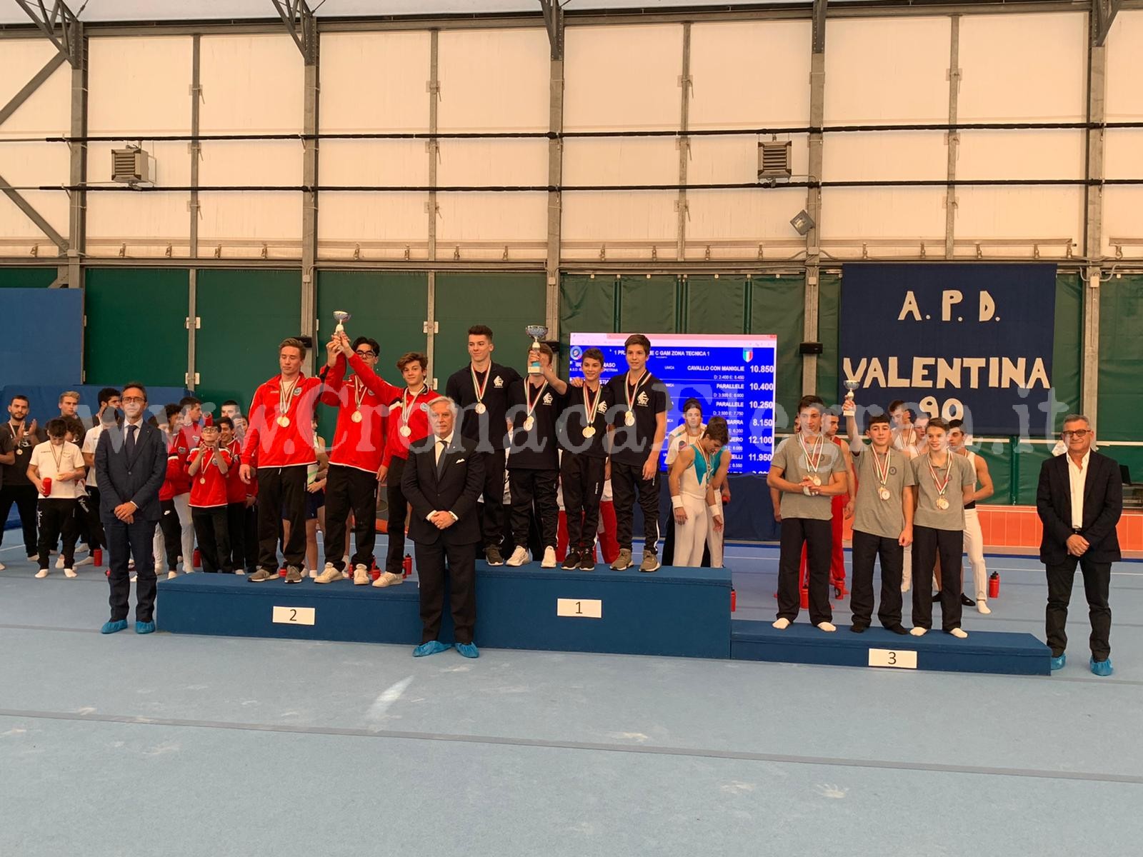 A Pozzuoli premiati i vincitori dei campionati italiani di ginnastica artistica