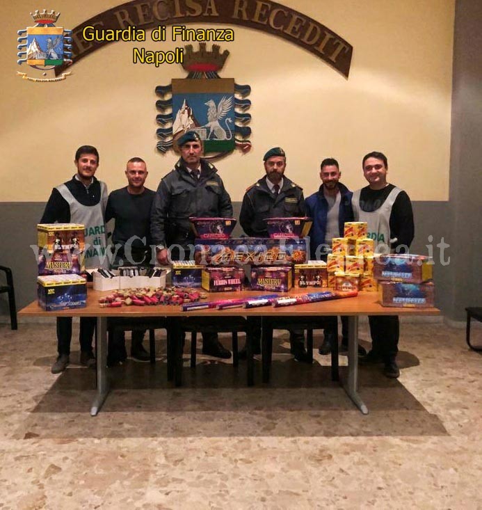 QUARTO/ In casa 86 chili di fuochi d’artificio e ordigni artigianali, denunciato