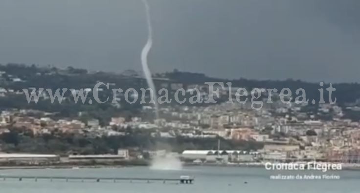 Tromba d’aria nel Golfo di Pozzuoli – IL VIDEO