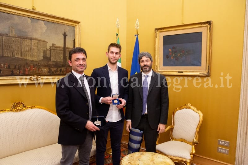 Il presidente della Camera premia il giovane puteolano del team Nasa – LE FOTO