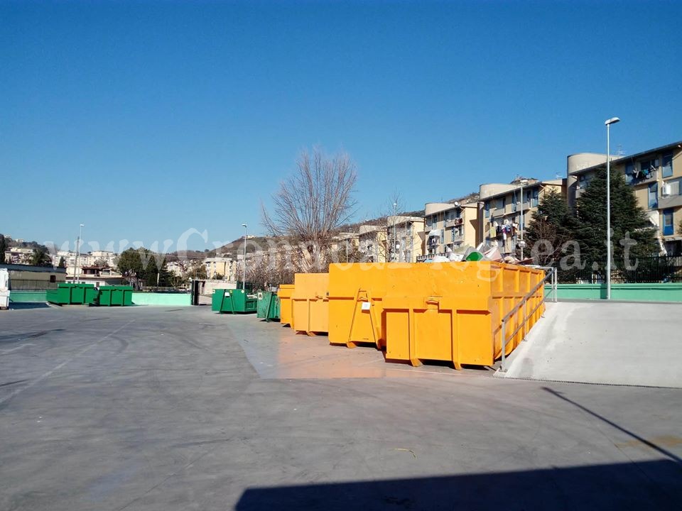 POZZUOLI/ Riaperto il centro di raccolta rifiuti di Toiano: area riqualificata e più funzionale