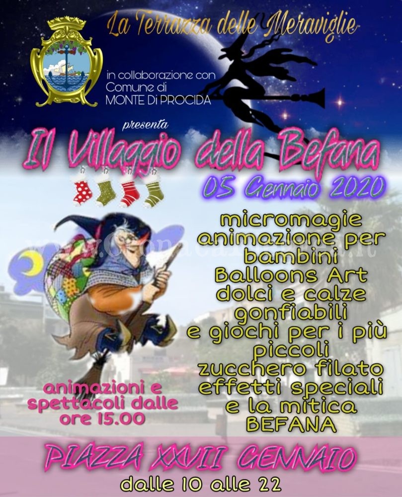 Il villaggio della Befana a Monte di Procida: giochi e dolciumi per i più piccoli