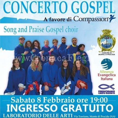 Musica e solidarietà: sabato concerto Gospel a Monte di Procida