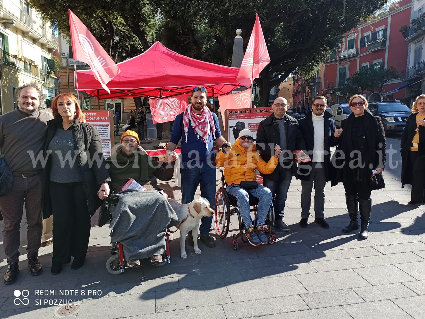 «Abbattiamo le barriere architettoniche a Pozzuoli» Sit-in in piazza