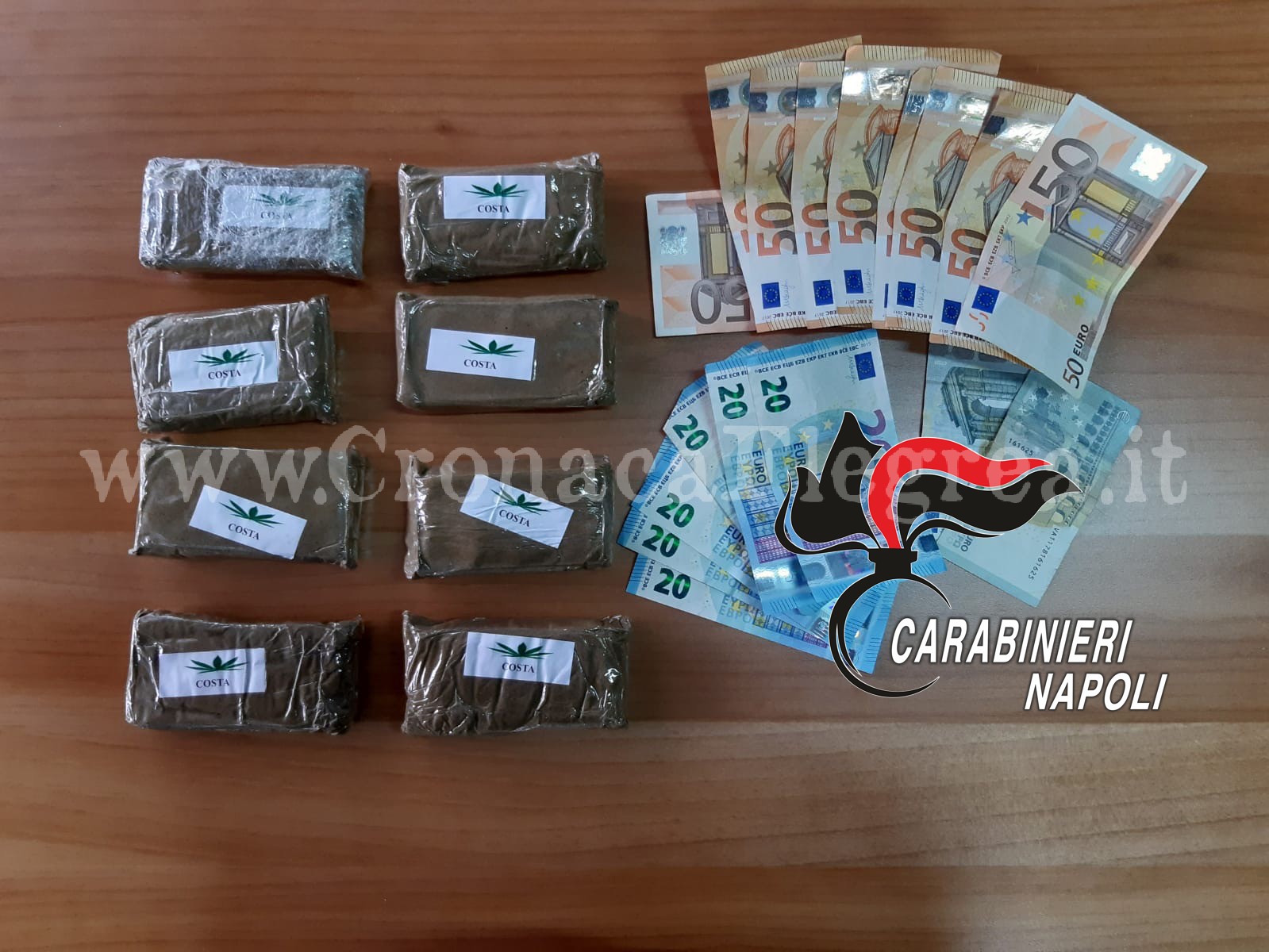 POZZUOLI/ Panetti di hashish in auto e in casa, arrestato un 26enne