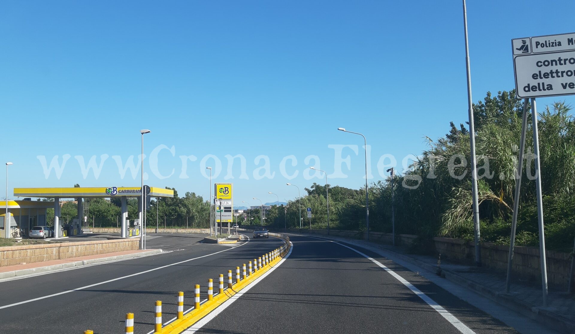 POZZUOLI/ Spartitraffico e autovelox sulla bretella Arco Felice-Solfatara – LE FOTO