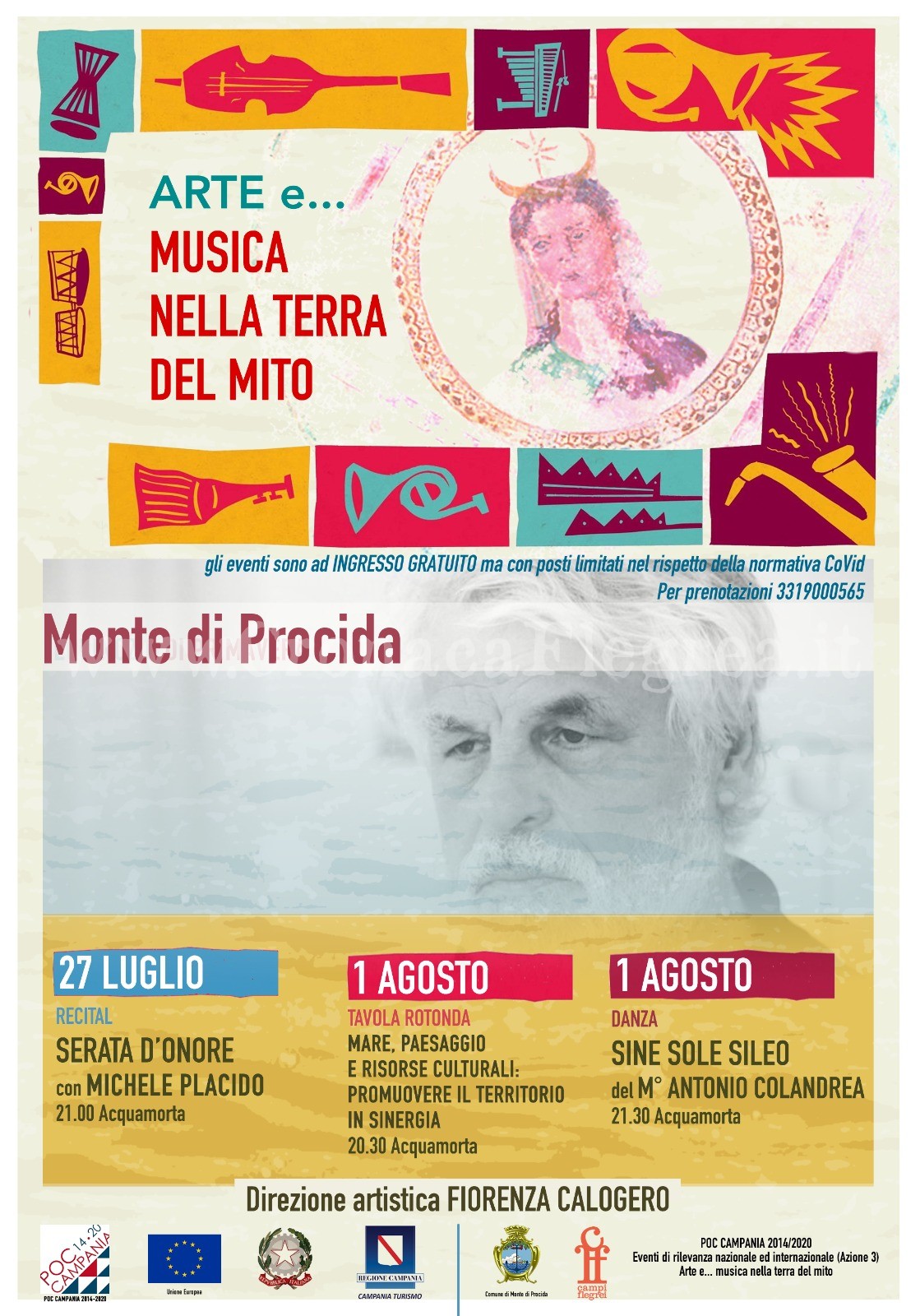 MONTE DI PROCIDA/ “Arte e… musica nella Terra del Mito”: Michele Placido ad Acquamorta