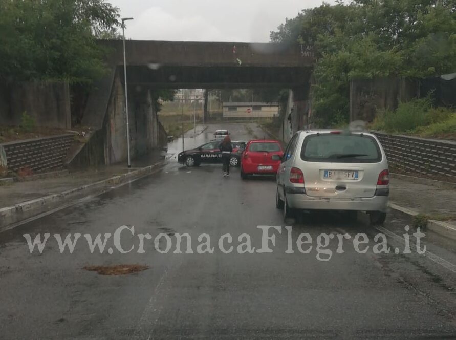 Maltempo, allagamenti e strade chiuse a Monterusciello