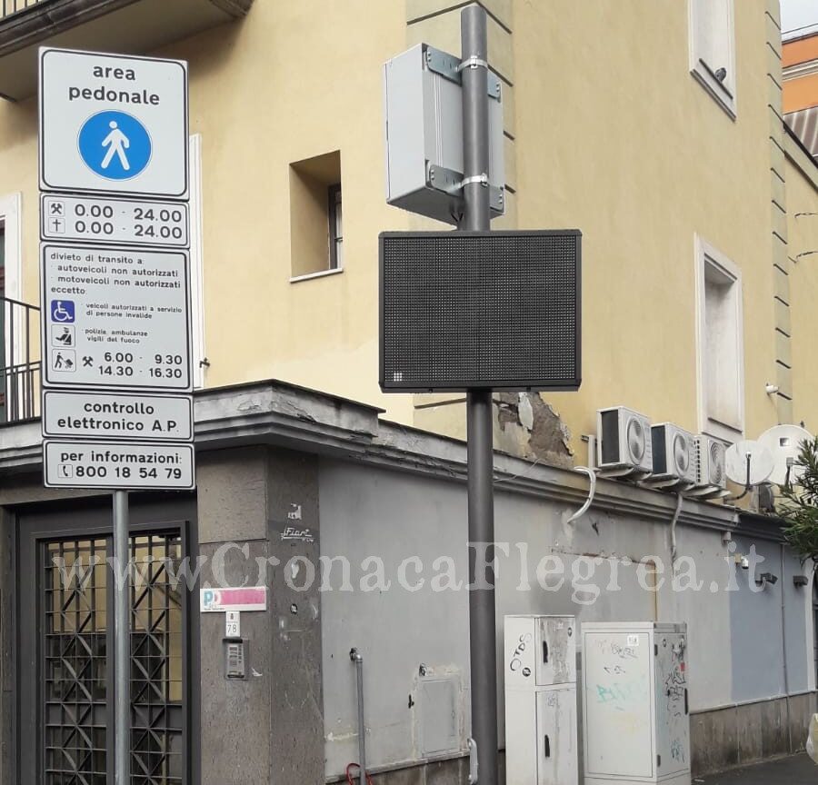 Area pedonale nel centro storico di Pozzuoli: da lunedì attivi 6 varchi elettronici