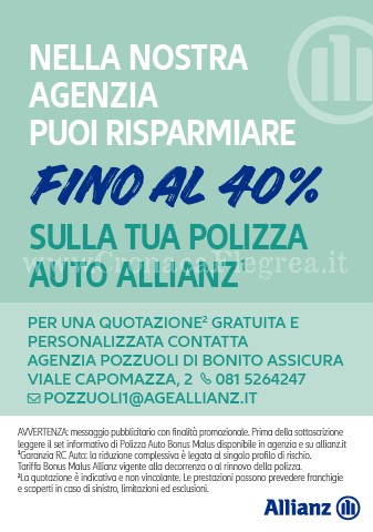 POZZUOLI/ Vuoi il preventivo della polizza auto sulla tua e-mail? Inserisci qui la targa