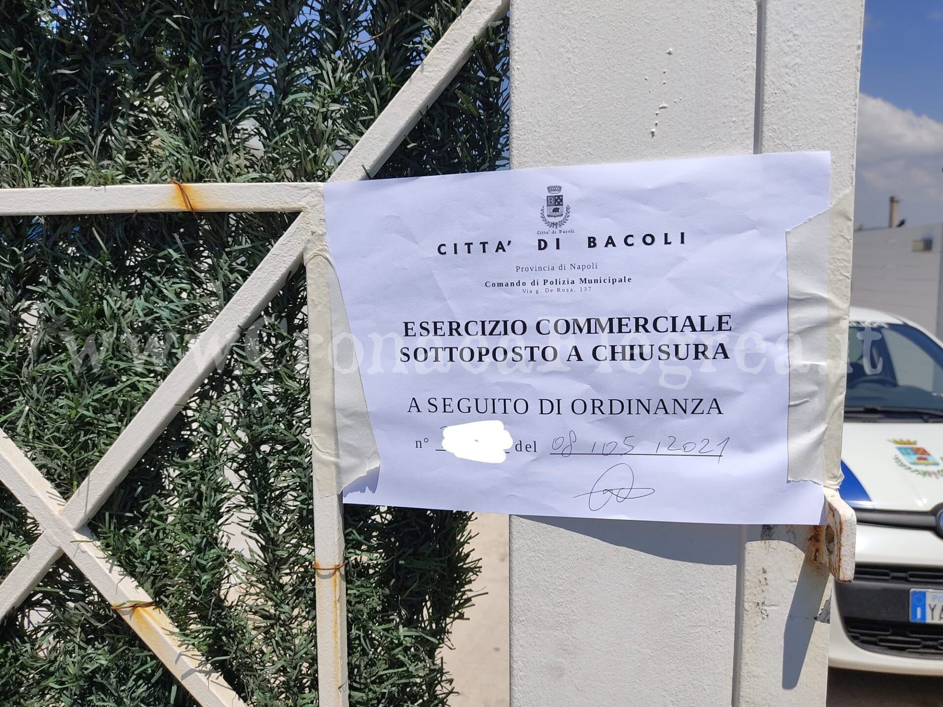 BACOLI/ Task force a Miliscola e Miseno: chiusi 15 parcheggi non autorizzati