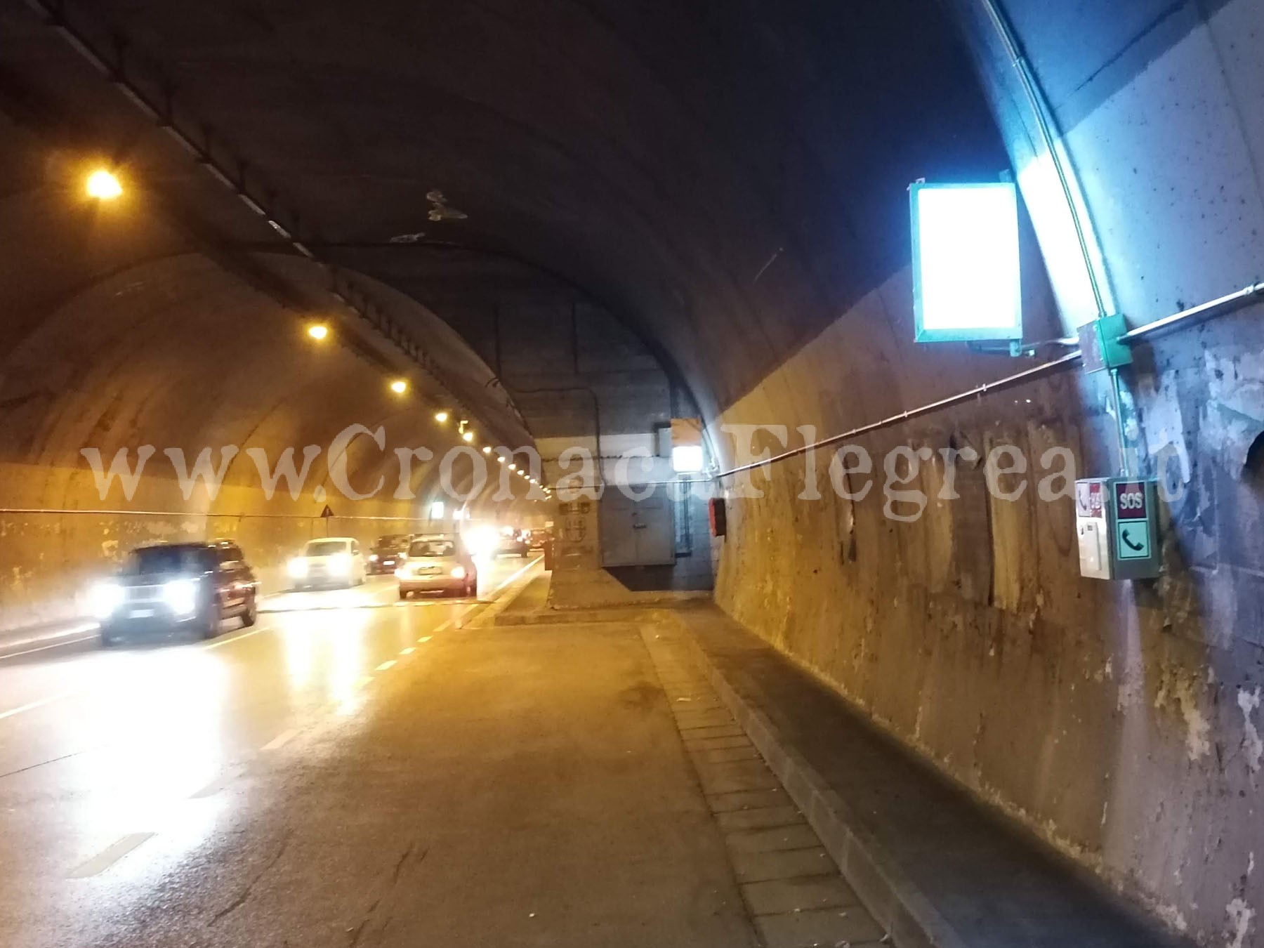 POZZUOLI/ Il tunnel di Lucrino chiuderà per altri cinque mesi