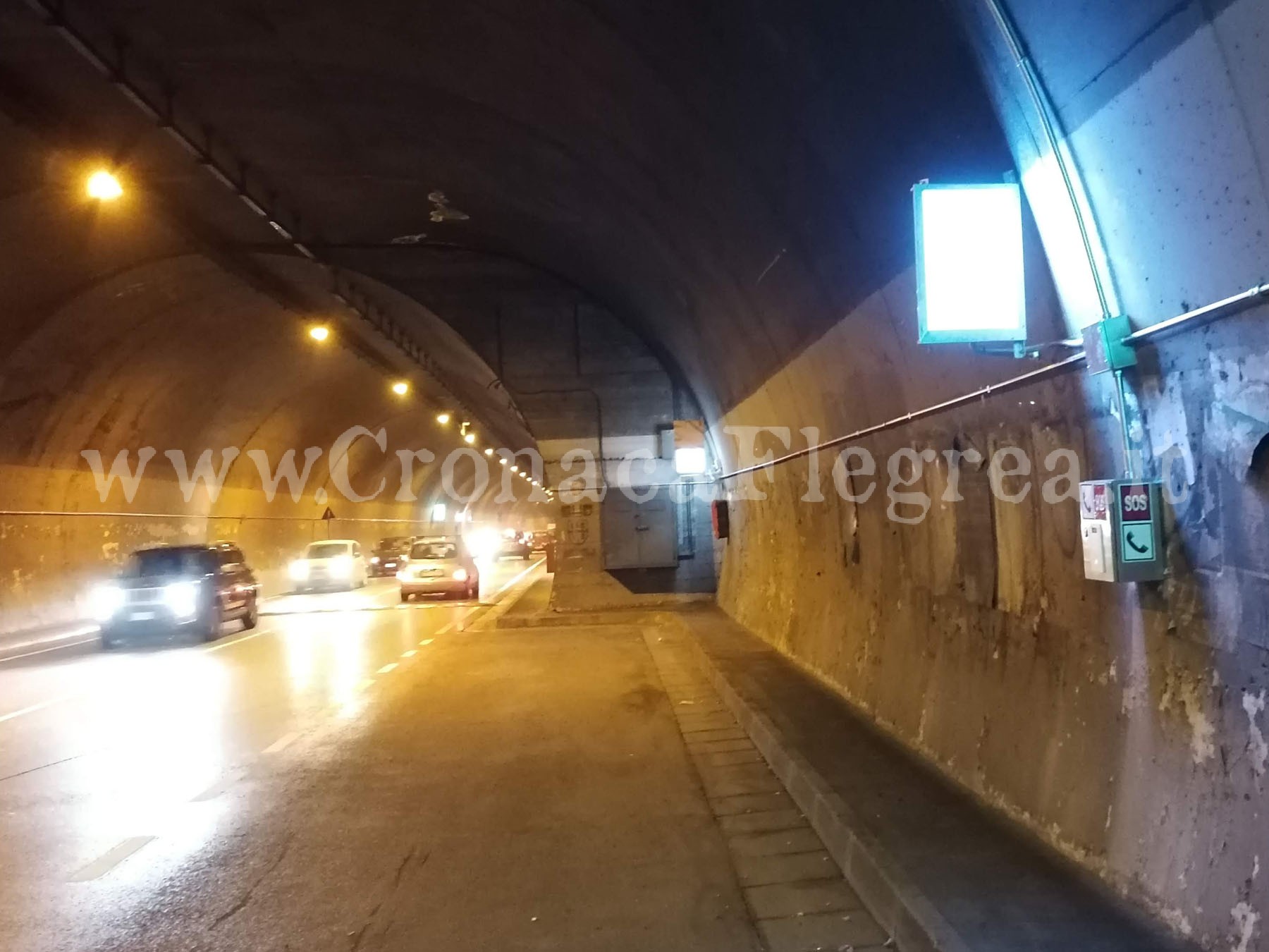 POZZUOLI/ Chiude di nuovo il tunnel tra Lucrino e Arco Felice