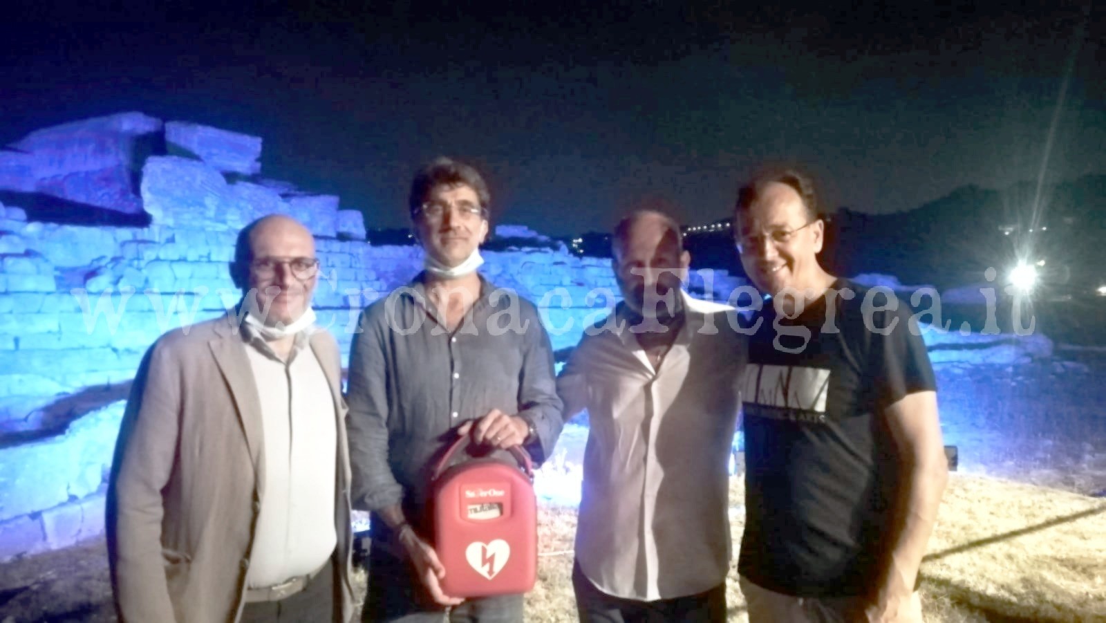 Pozzuoli Jazz Festival, donato un defibrillatore al Parco Archeologico dei Campi Flegrei