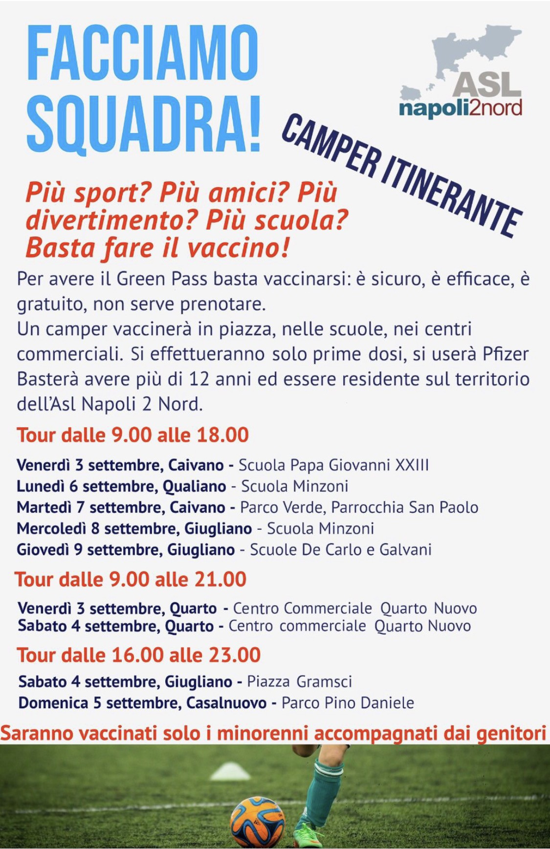 Covid, al via la campagna vaccinale che parla ai giovani flegrei