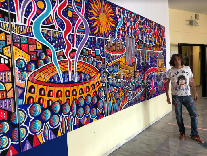 Ospedali d’arte: a Pozzuoli un nuovo dipinto di 12 metri quadri