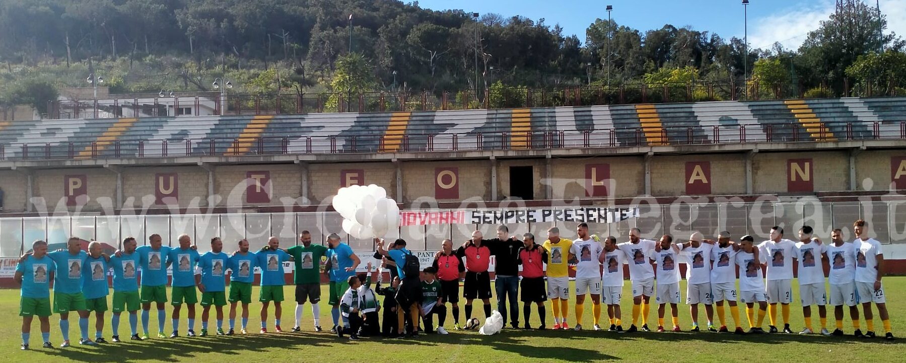 «Giovanni sempre presente» a Pozzuoli amici e ‘vecchie glorie’ del calcio hanno ricordato “Bombò” – LE FOTO