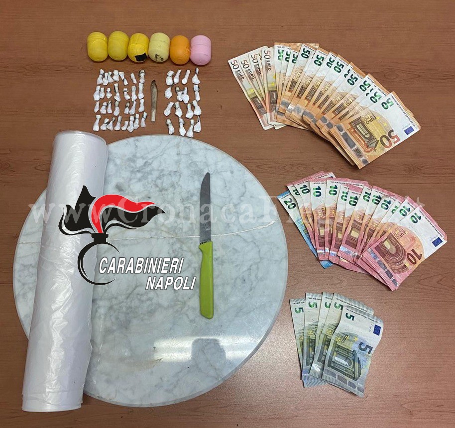 POZZUOLI/ Blitz anti droga a Licola: arrestata una 38enne, in casa aveva crack e cocaina